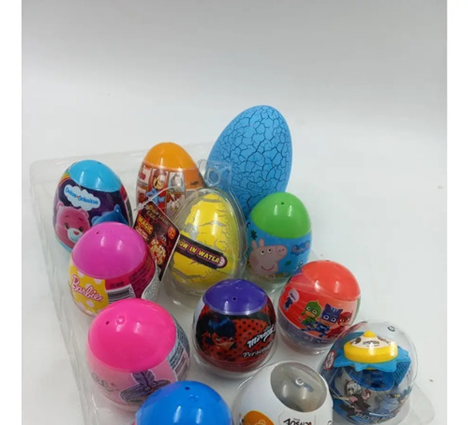 Docena Huevos De Pascua Miraculous Emoji Mascotas Dinosaurio 2