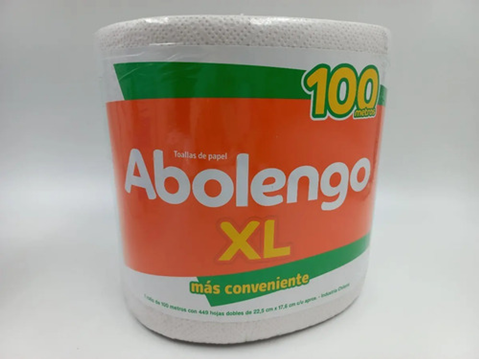 Toalla De Papel Abolengo Xl 6 Rollos Gigantes 100 Metros C/u 2