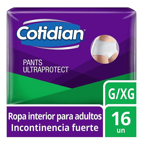Pants Calzon Cotidian Ultra Protect 16 Unidades Talla G/xg