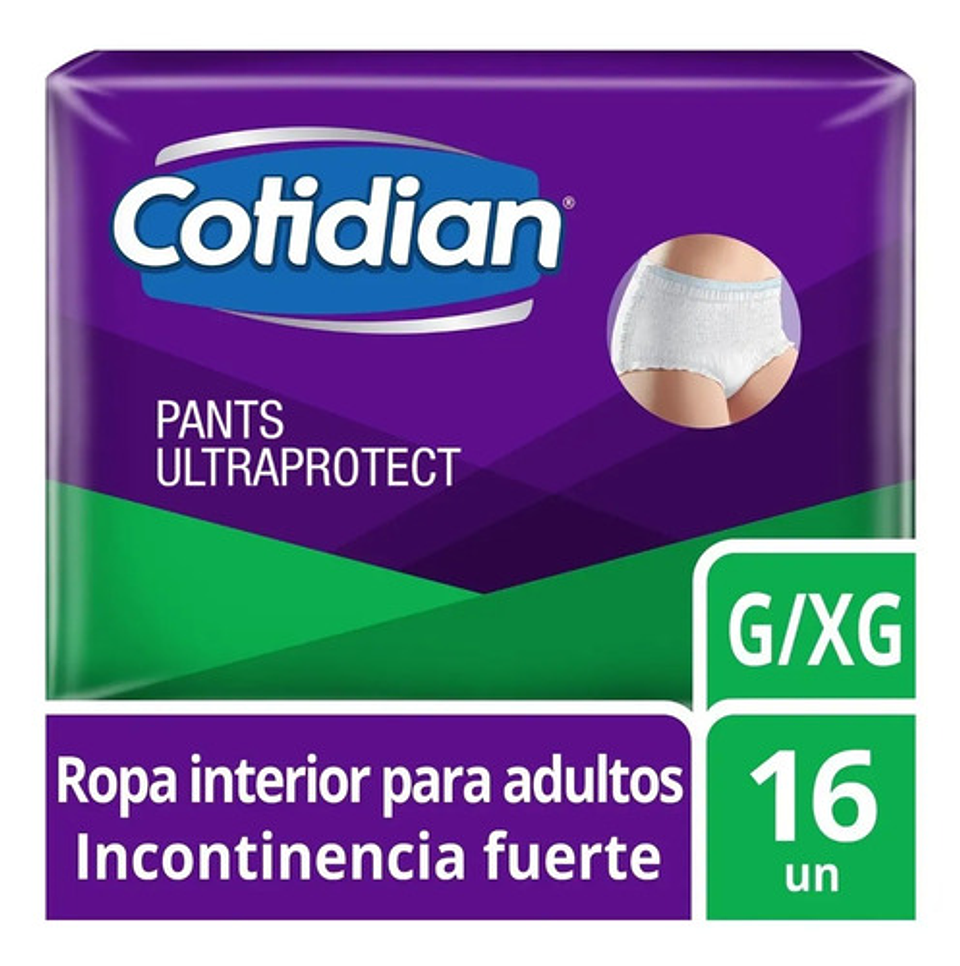 Pants Calzon Cotidian Ultra Protect 16 Unidades Talla G/xg 1