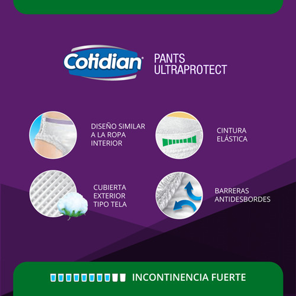 Pants Calzon Cotidian Ultra Protect 16 Unidades Talla G/xg 4