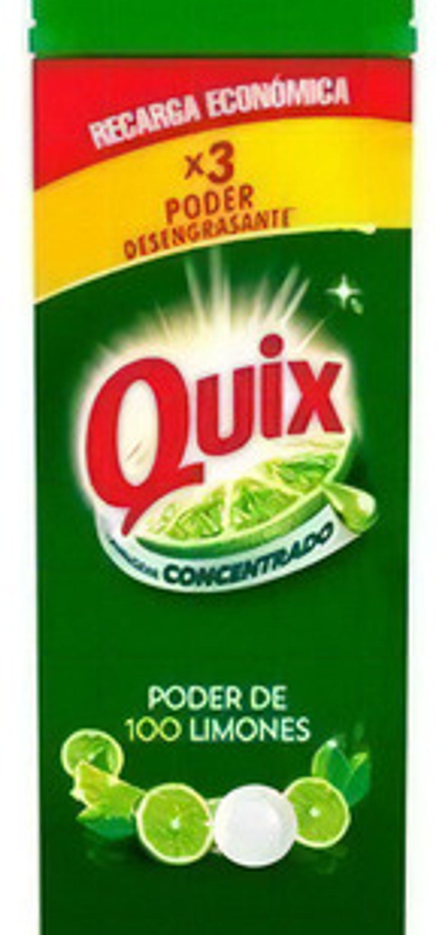 Quix Lavaloza Concentrado Poder De 100 Limones 1.2 Litros 2