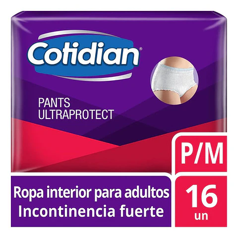Pants Calzon Cotidian Ultra Protect 16 Unidades Talla P/m