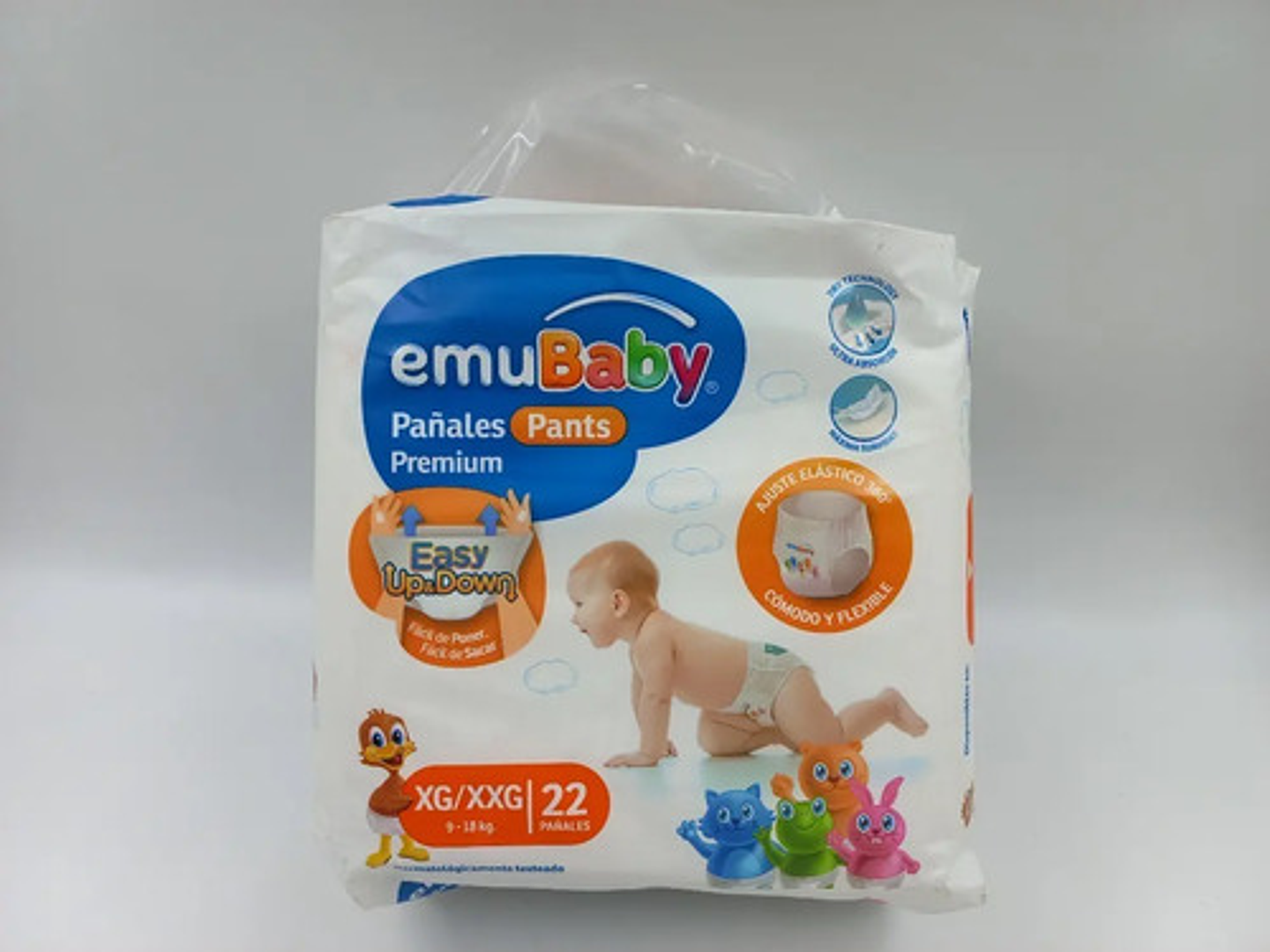 4pack Pañales Emubaby Pants Premium Pull Up Talla Xg 22unid 2