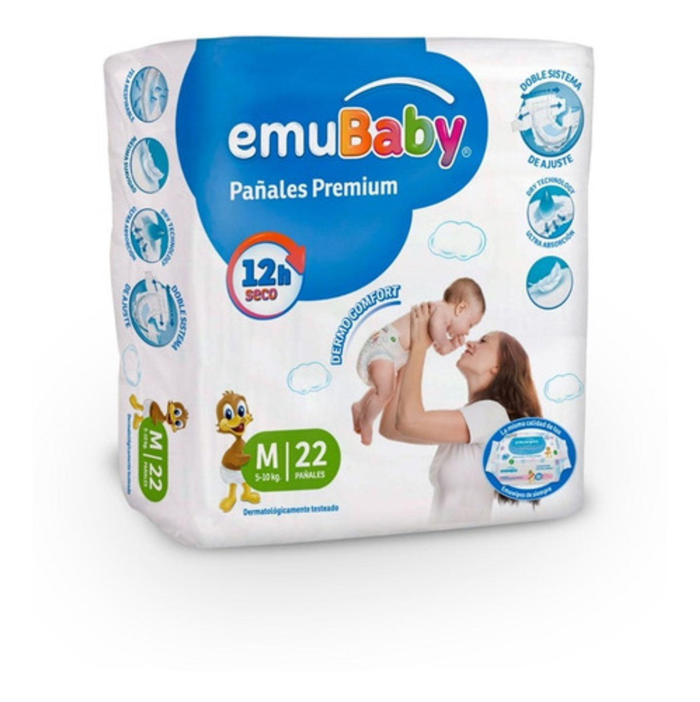 Paquete De Pañales Emubaby Premium Tallas P M G Xg Xxg 2