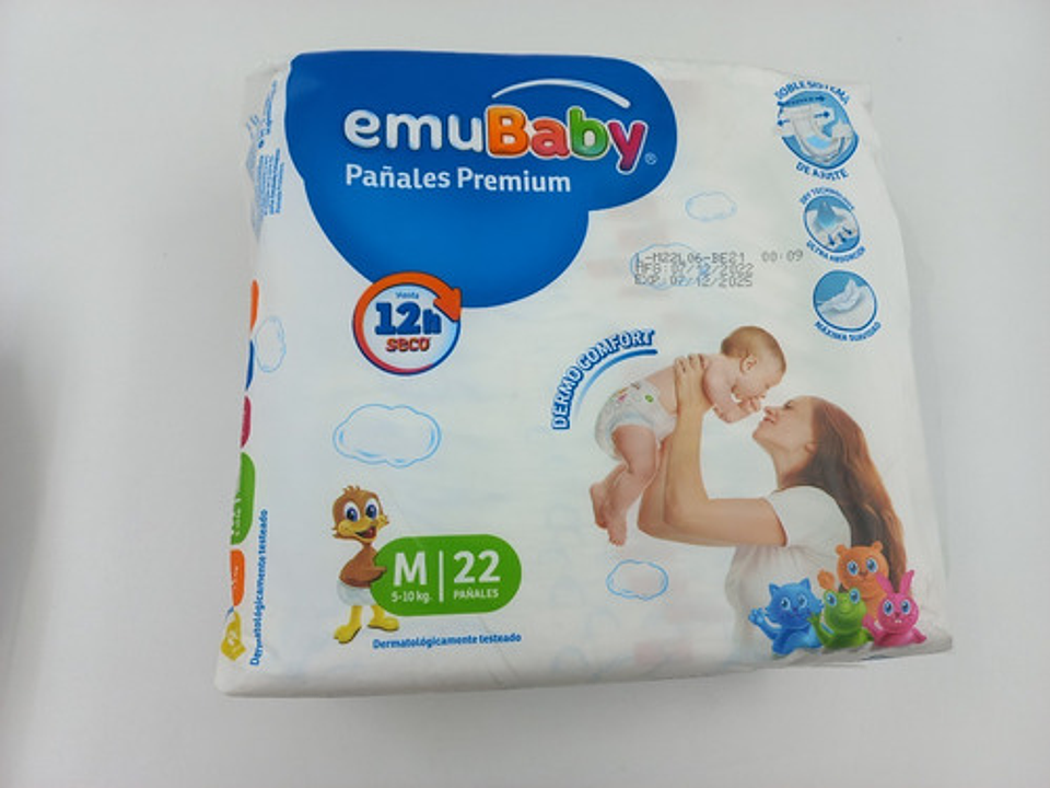 Paquete De Pañales Emubaby Premium Tallas P M G Xg Xxg 3