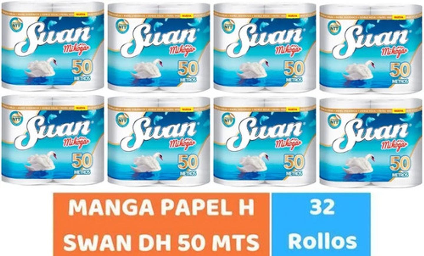  Papel Higiénico Swan Mi Hogar De 50 Metros 32 Rollos 1