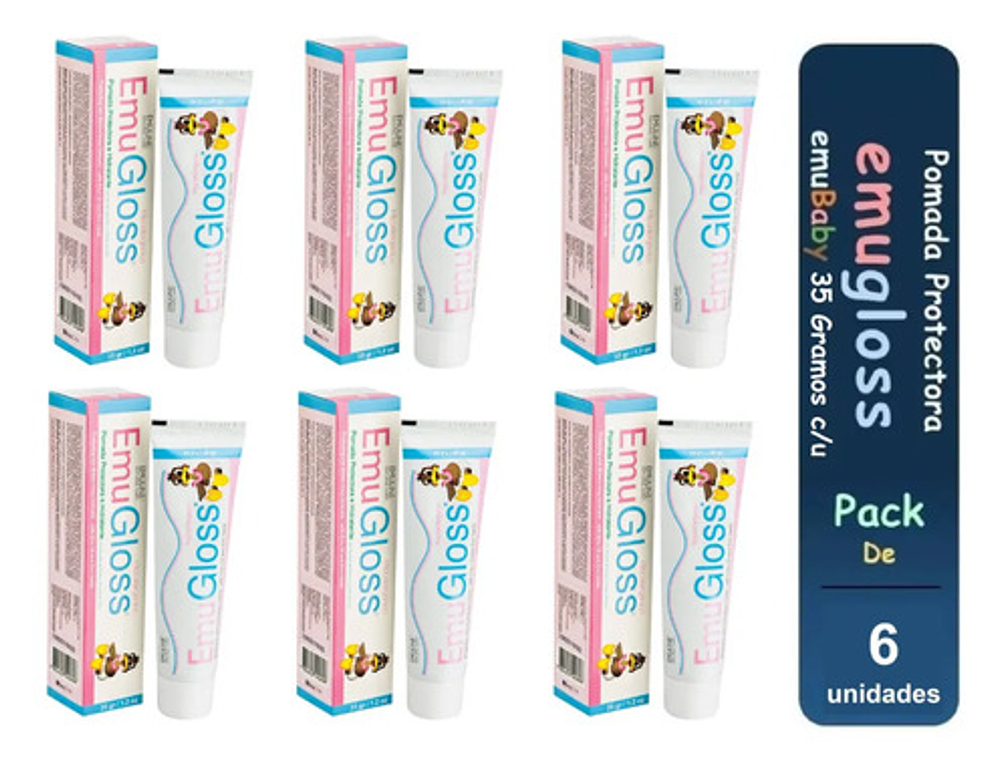 Pomada Emubaby Natural Care Pack X 6 1