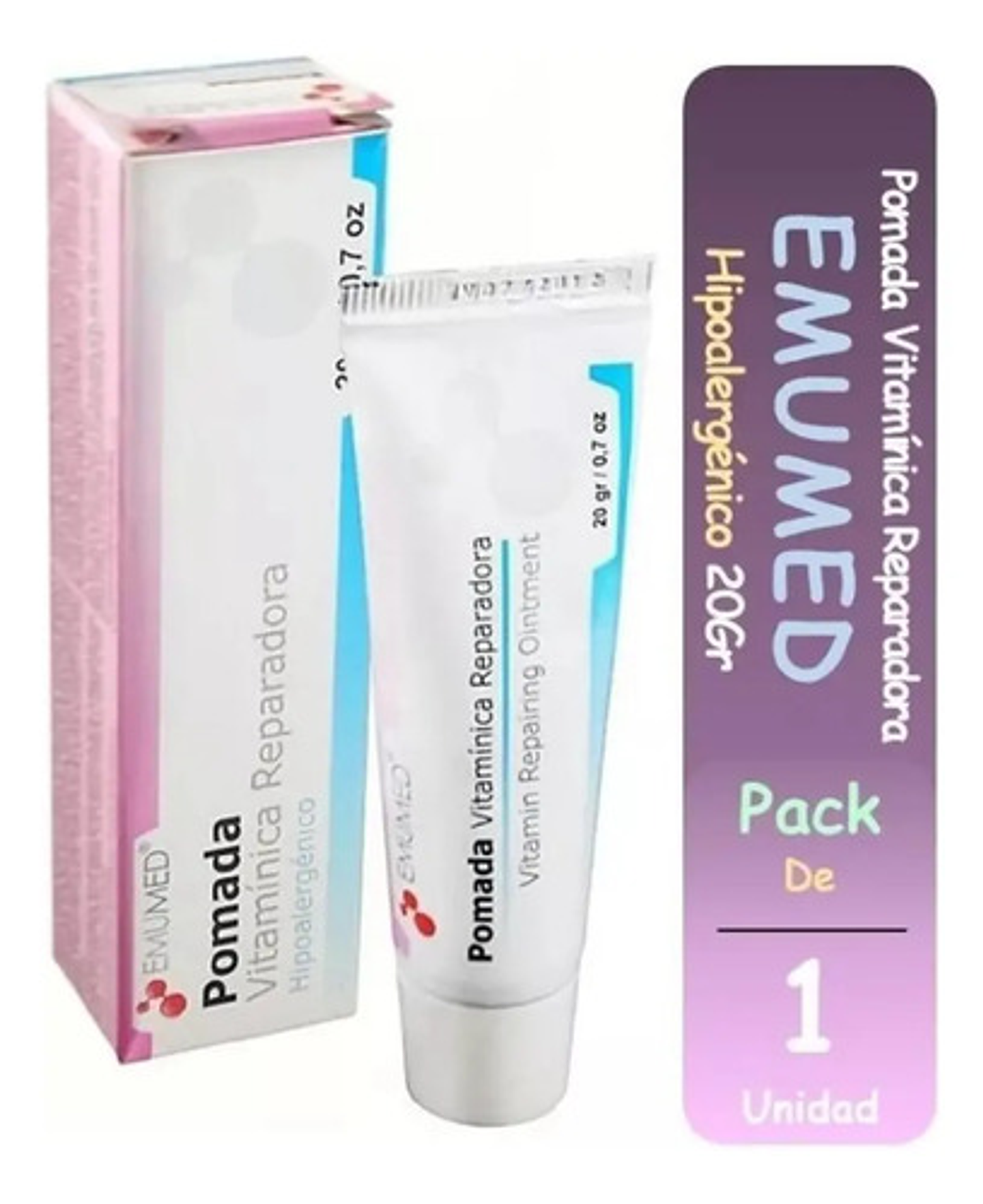 Emumed Pomada Vitamínica Reparadora 20 Gr Tipo De Envase Pote 1