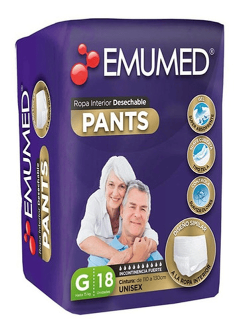 Pants Adulto - Emubaby - Emumed Pants - Talla G - 18u Grande