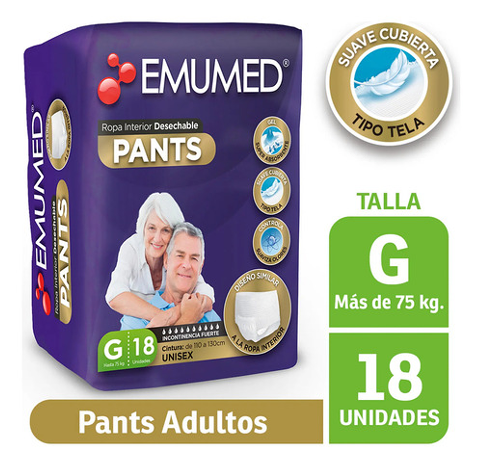 Pants Adulto - Emubaby - Emumed Pants - Talla G - 18u Grande 3