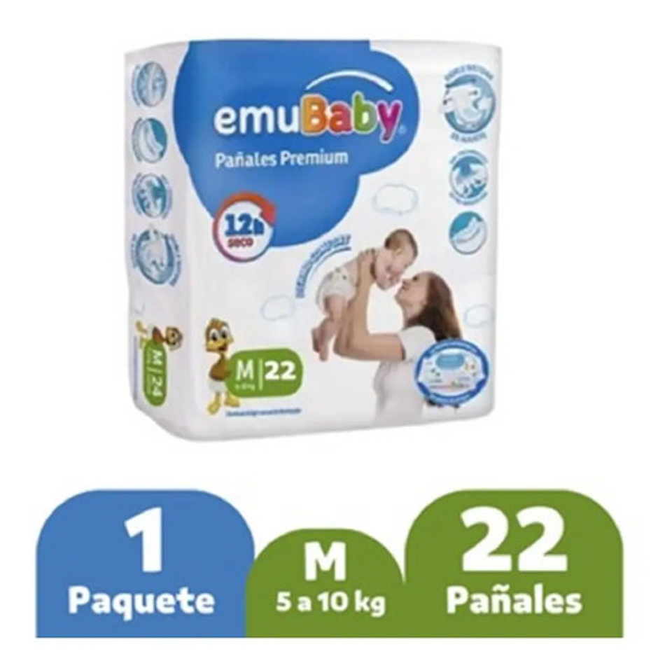 4pack Pañales Emubaby Premium Tallas P M G Xg Xxg Envio Full 5