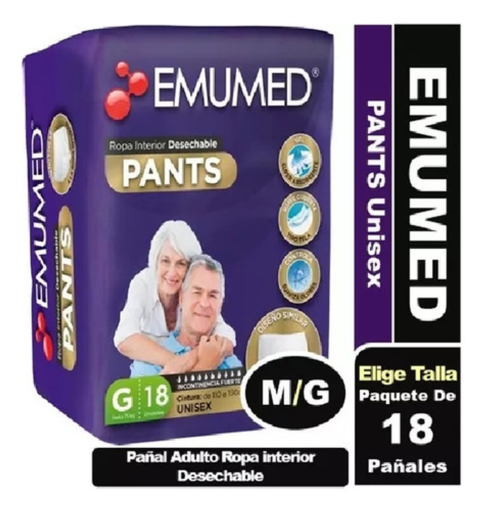 Pants Adulto - Emumed Premium - Talla M - 18uds Mediano 2