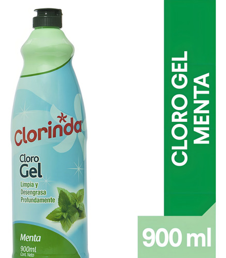 Cloro En Gel Clorinda Menta 900 Ml 3