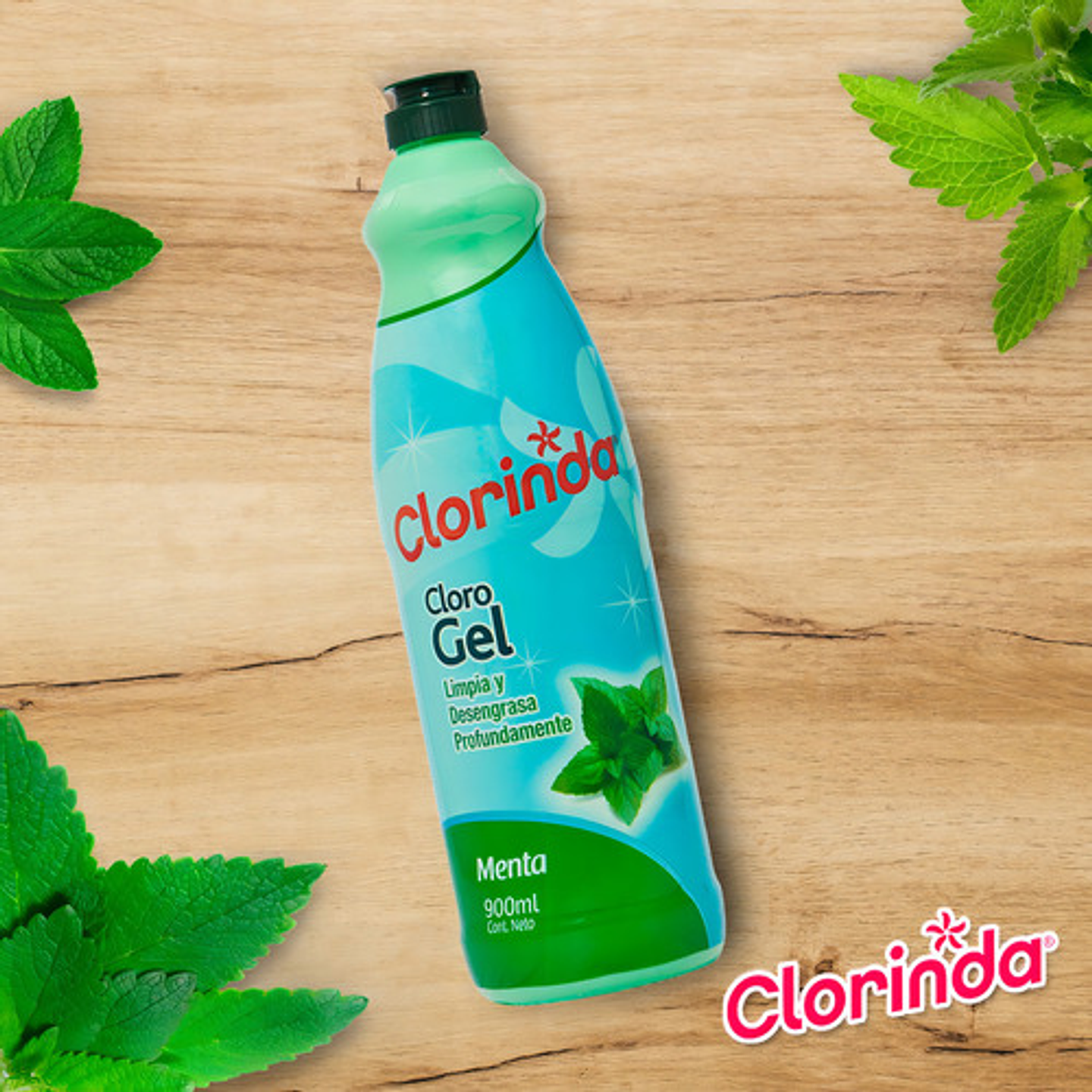 Cloro En Gel Clorinda Menta 900 Ml 5