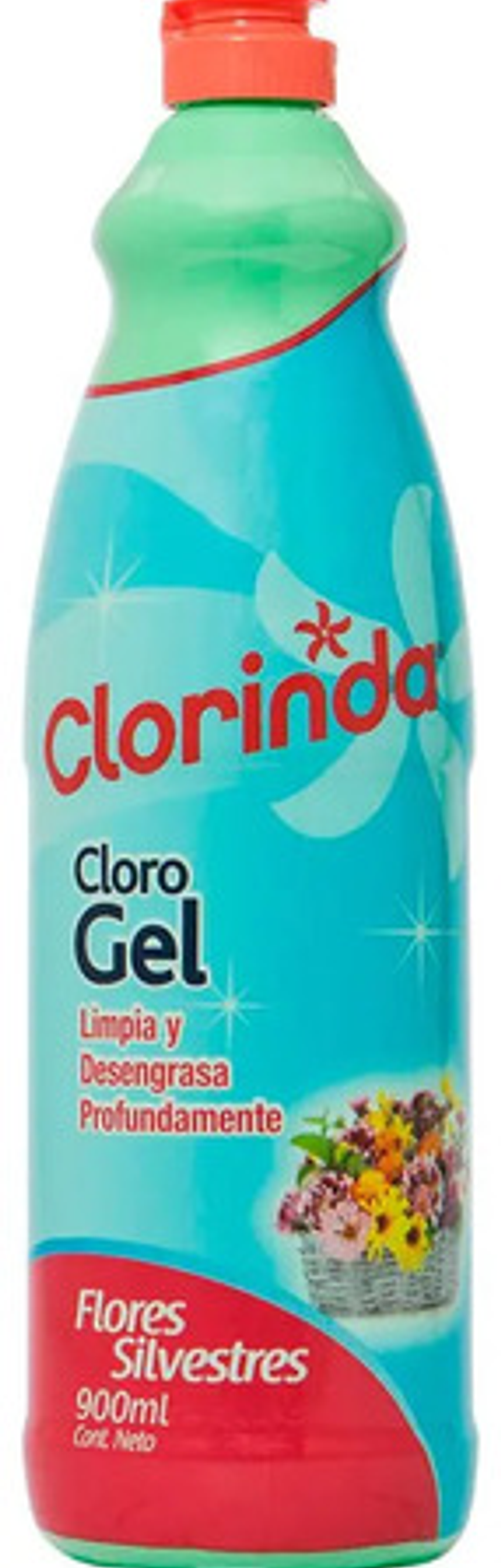 Clorinda Cloro En Gel Flores Silvestre 900ml Desinfectante 2