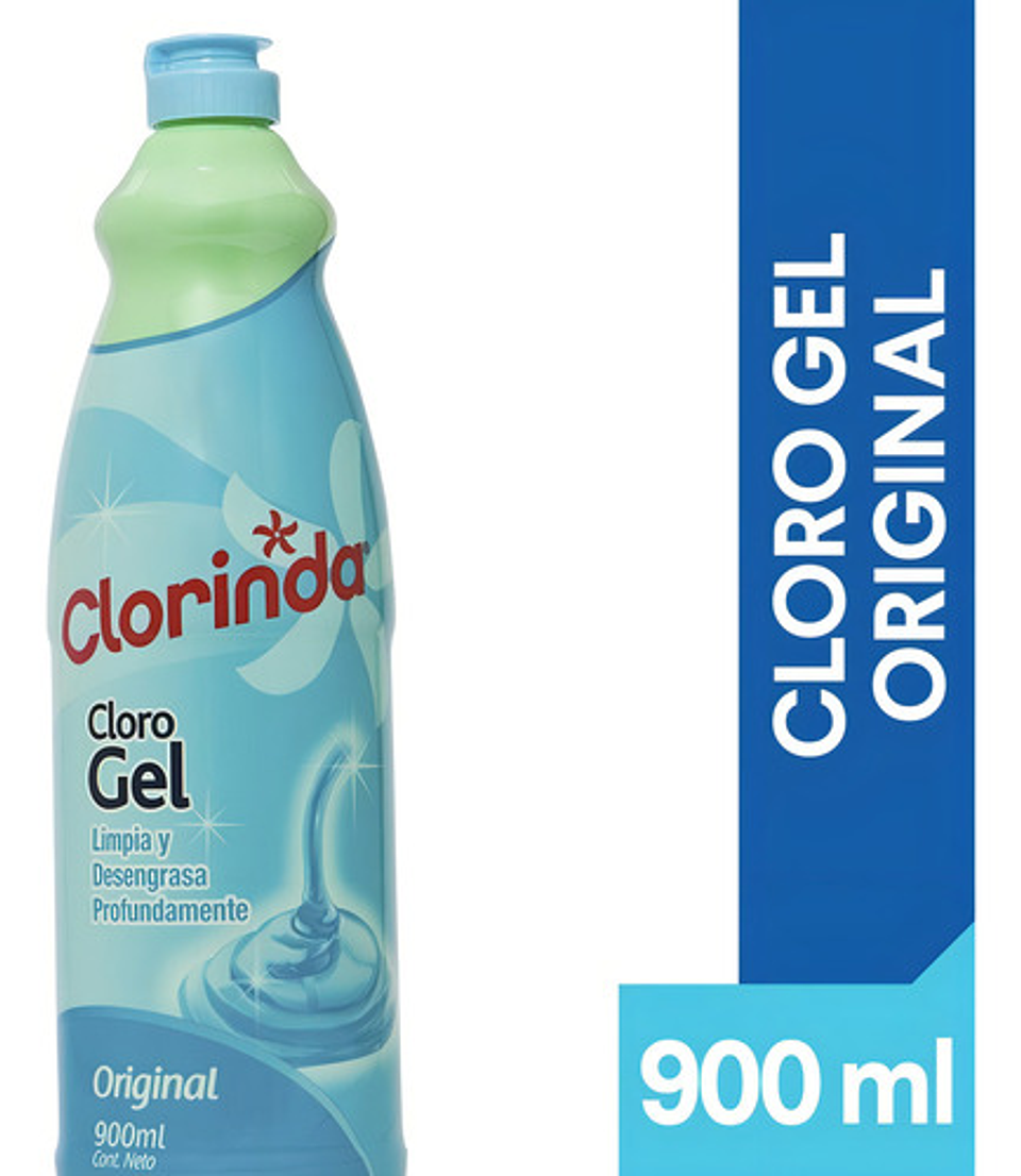 Cloro En Gel Clorinda Original 900 Ml 1