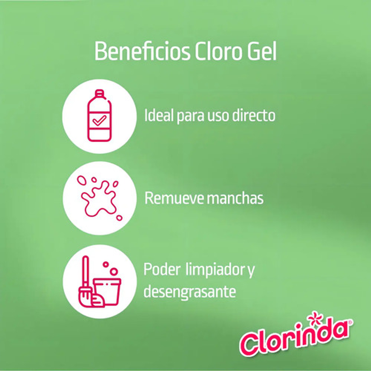 Cloro En Gel Clorinda Original 900 Ml 5