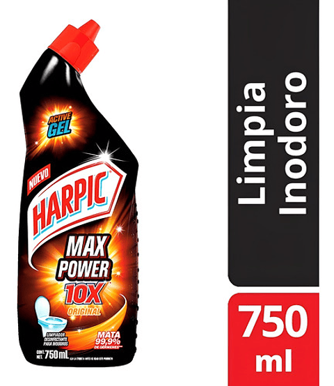 Limpiador De Inodoro Harpic Power Ultra 750 Ml