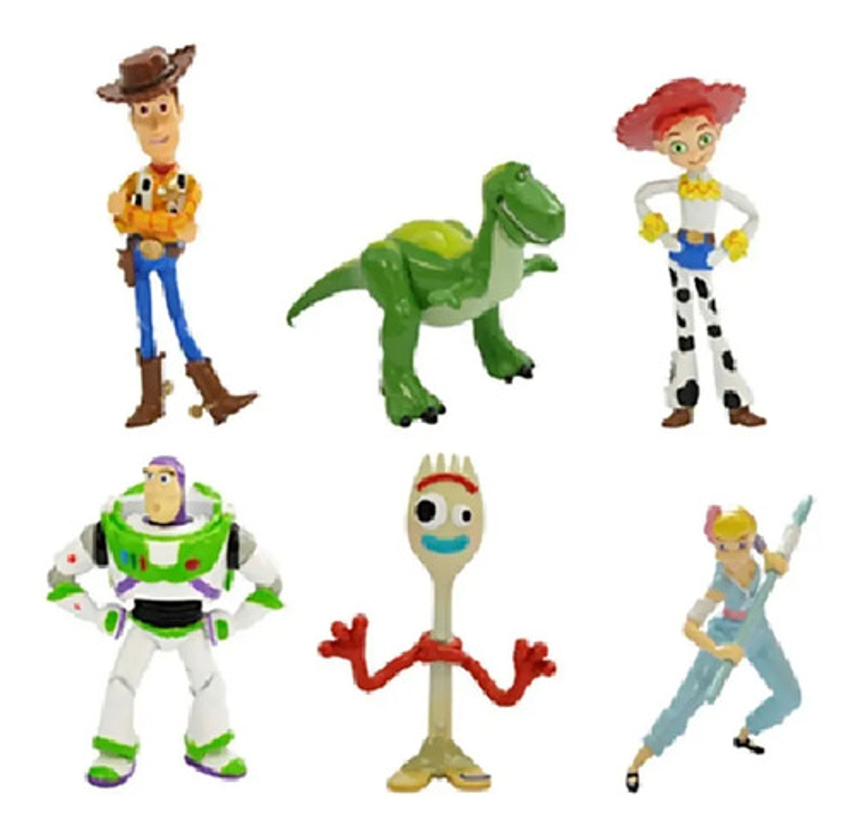 Figuras Sorpresas Toy Story Woody Buzz Rex Forky Bobeep 6cm 1