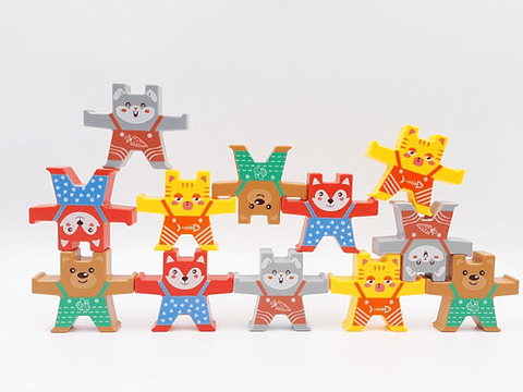 Juego Didactico Piramide De Ositos Para Niños Apilables