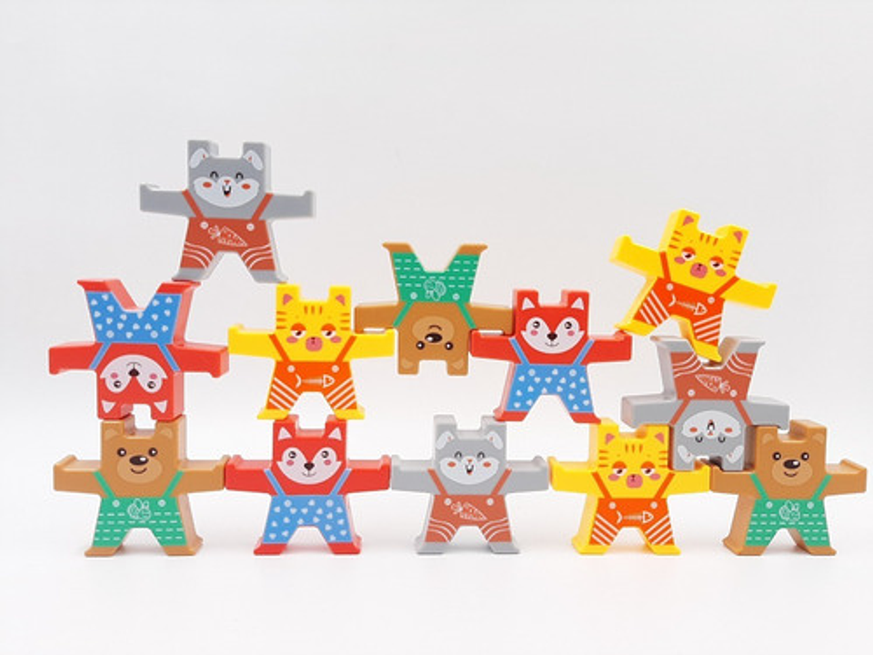 Juego Didactico Piramide De Ositos Para Niños Apilables 2