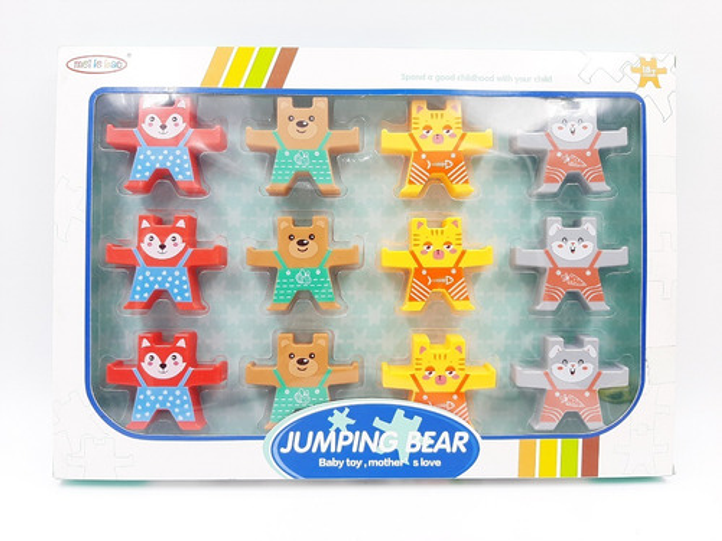 Juego Didactico Piramide De Ositos Para Niños Apilables 4