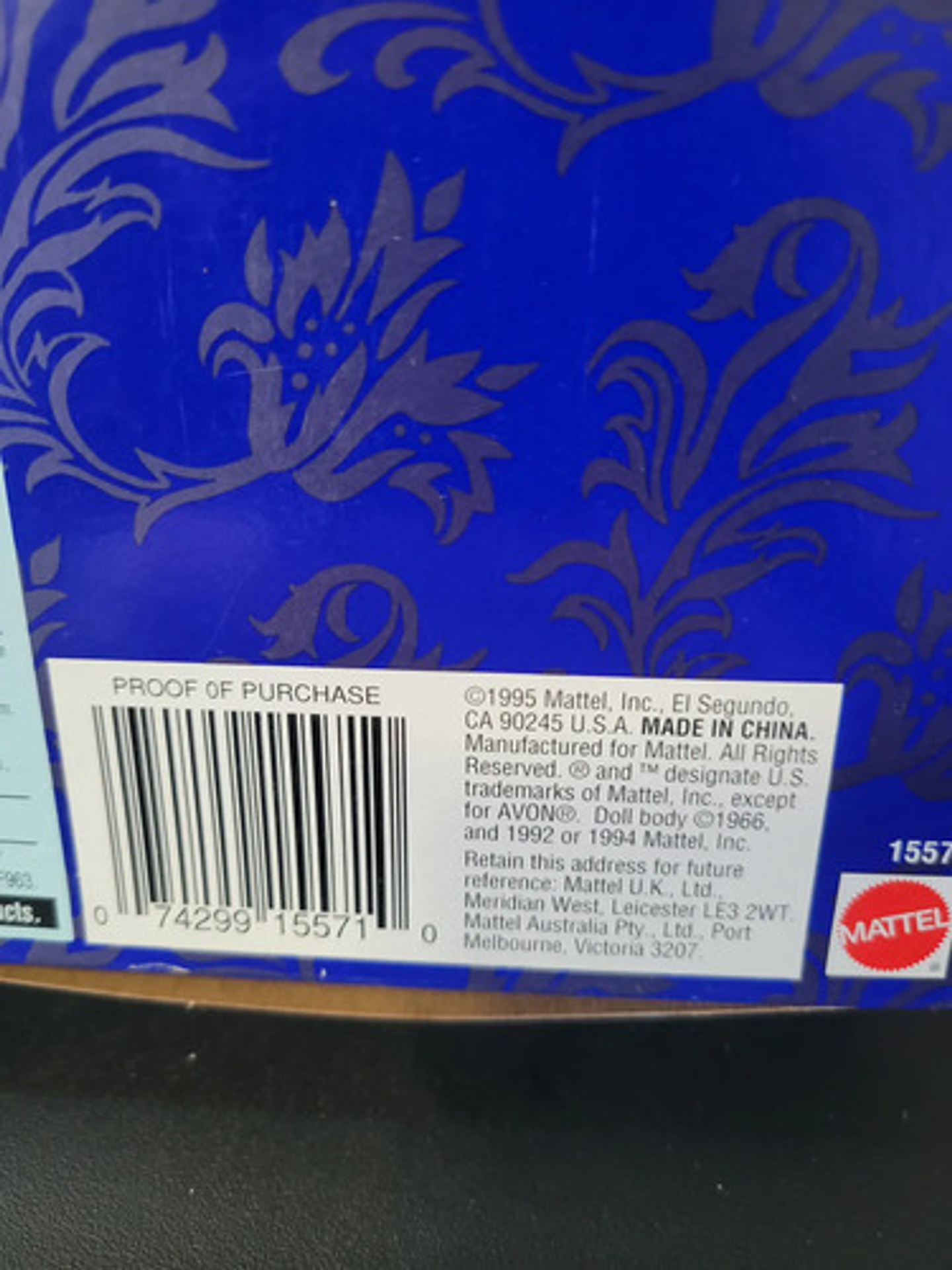 Barbie Winter Velvet Special Edition Avon 1995 Coleccionable 10