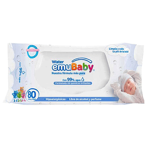 Toalla Húmeda Emubaby Water 80