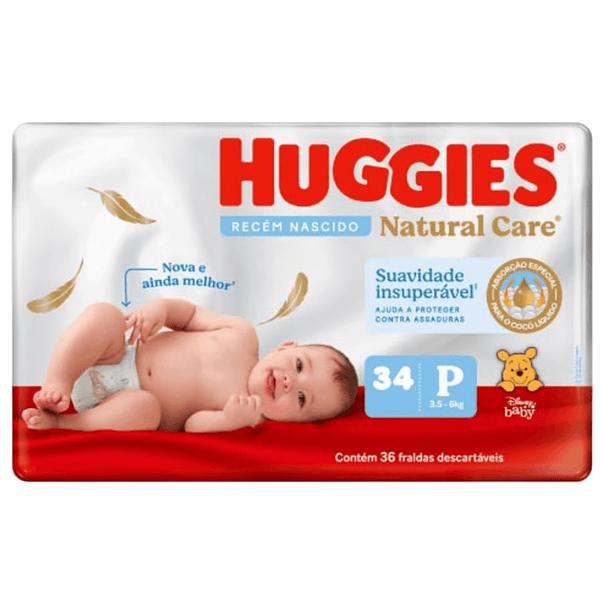 Pañal Huggies Natural Care P 1