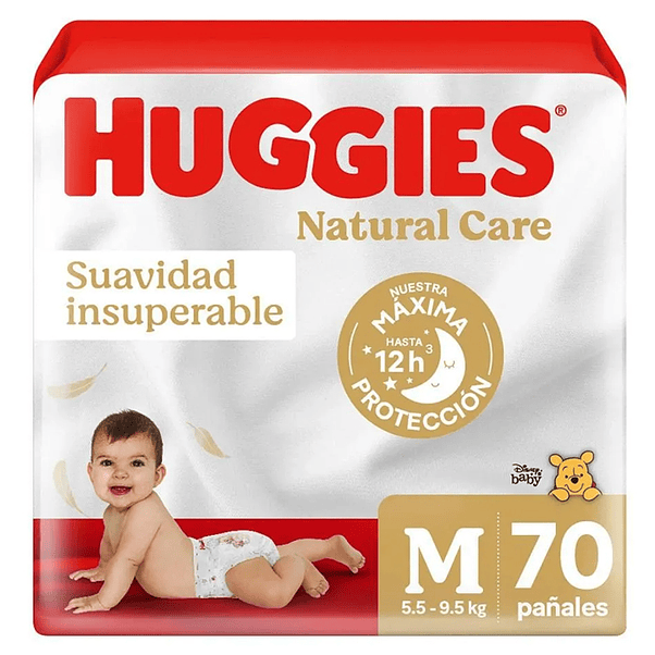 Pañal Huggies Natural Care M 1