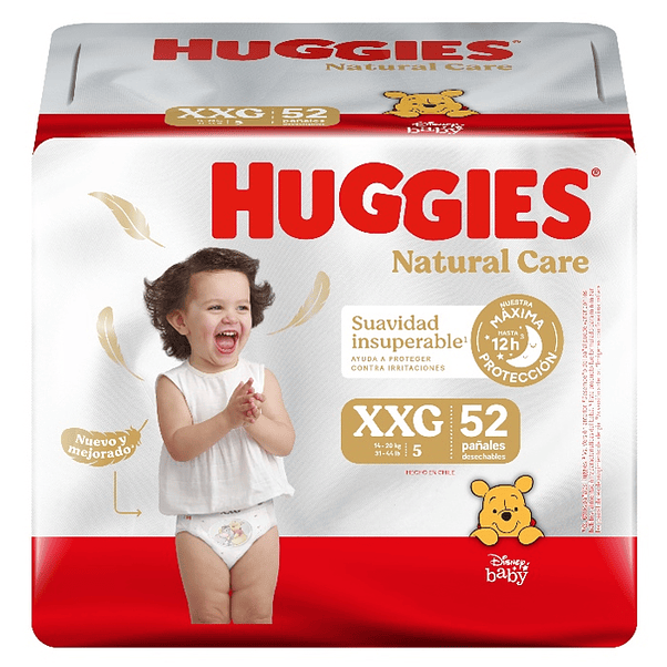 Pañal Huggies Natural Care Xxg 1