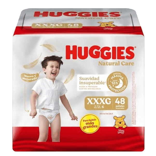 Pañal Huggies Natural Care Xxxg 1