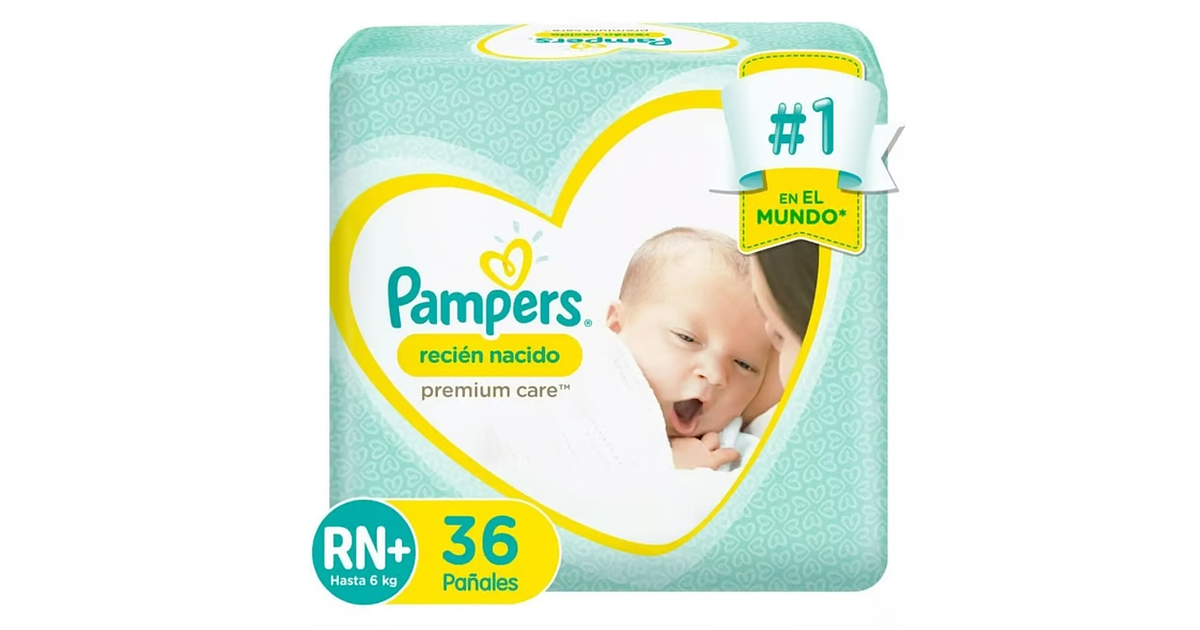 Pañal Pampers Premium Care Rn+