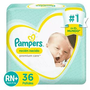 Pañal Pampers Premium Care Rn+