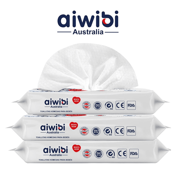 Toalla Húmeda Aiwibi 99% Agua 80 2