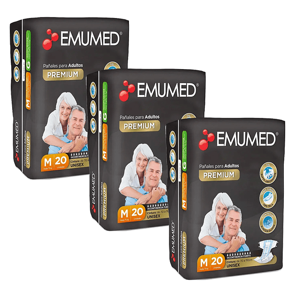 Pañal Adulto Emumed Premium M (X3) 1