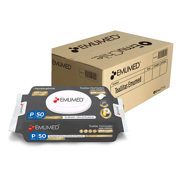 Toalla Húmeda Emumed 50 (X12) 2