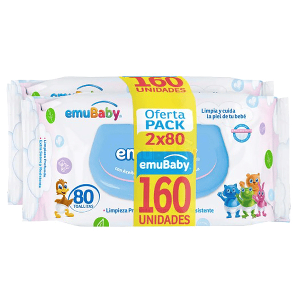 Toalla Húmeda Emubaby 2X80 Ct (X9) 3