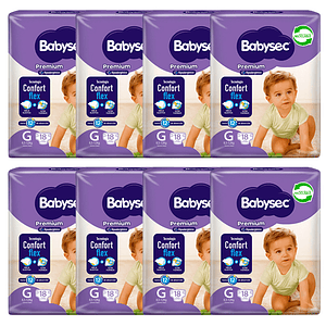Pañal Babysec Premium G (X8)