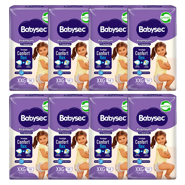 Pañal Babysec Premium Xxg (X8) 1