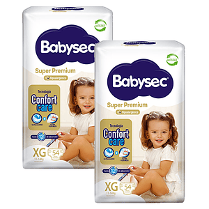 Pañal Babysec Super Premium Xg (X2)