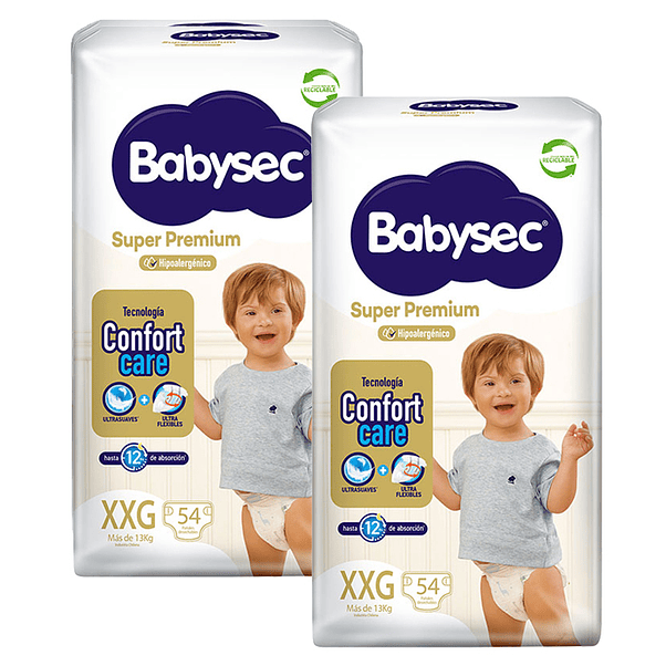 Pañal Babysec Super Premium Xxg (X2) 1
