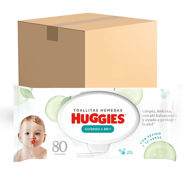 Toalla Húmeda Huggies 4En1 80 (X12) 2
