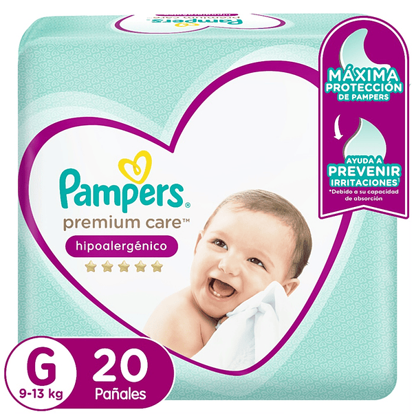 Pañal Pampers Premium Care G (X8) 4