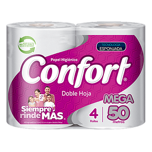 Papel Confort Mega 4X50 Metros