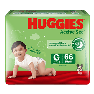 Pañal Huggies Active Sec G