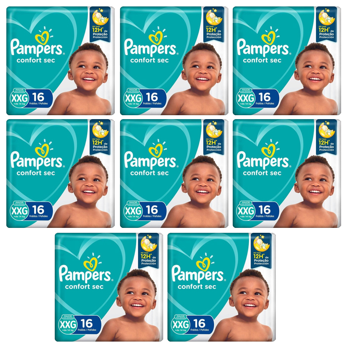 Pañal Pampers Confort Sec Talla XXG 128 unidades