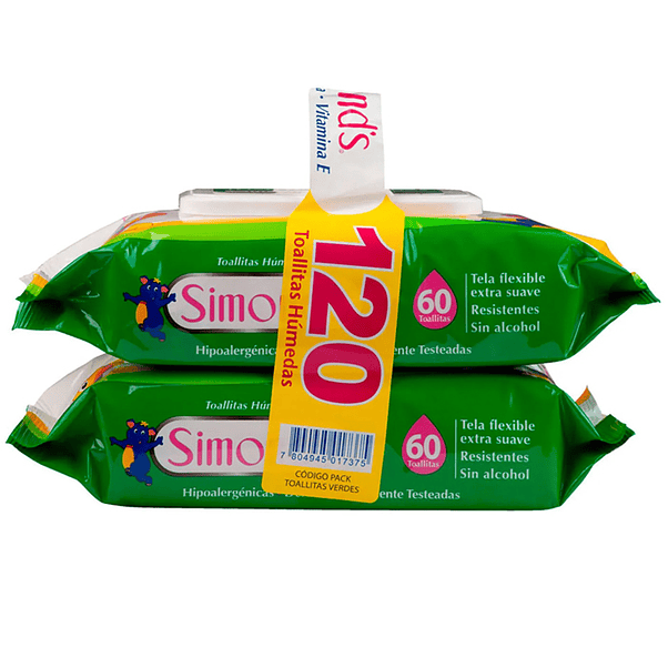 Toalla Húmeda Simonds Aloe Vera 120 1