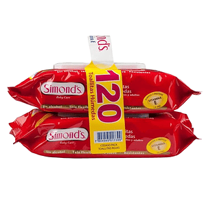 Toalla Húmeda Simonds Vitamina E 120